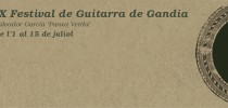 IX FESTIVAL DE GUITARRA DE GANDIA – Salvador García